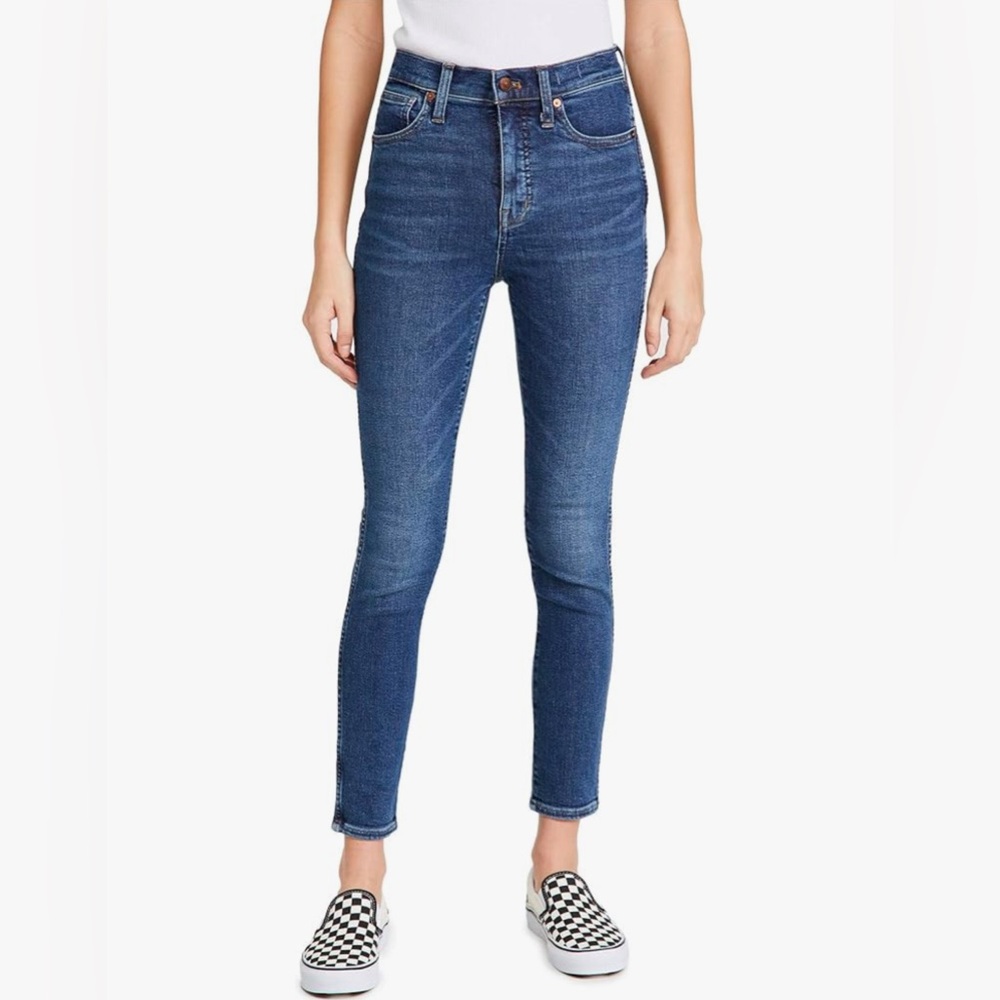 Madewell 10" High Rise Skinny Tencel Jean, Wendover, Size 29, EUC